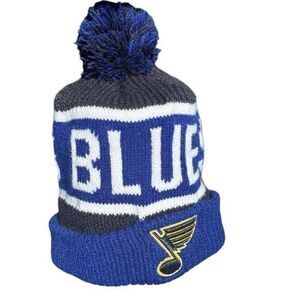 St. Louis Blues NHL '47 Brand Winter Beanie Knit Ski Cap Hat NWOT‎